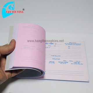 Sổ phiếu thu 2 liên