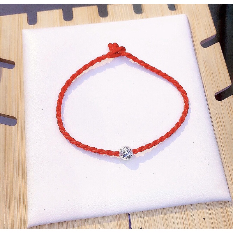 Vòng tay may mắn bạc ta dành cho nữ, Vòng tay dây tết mix bạc siêu xinh Minh Hằng Jewelry