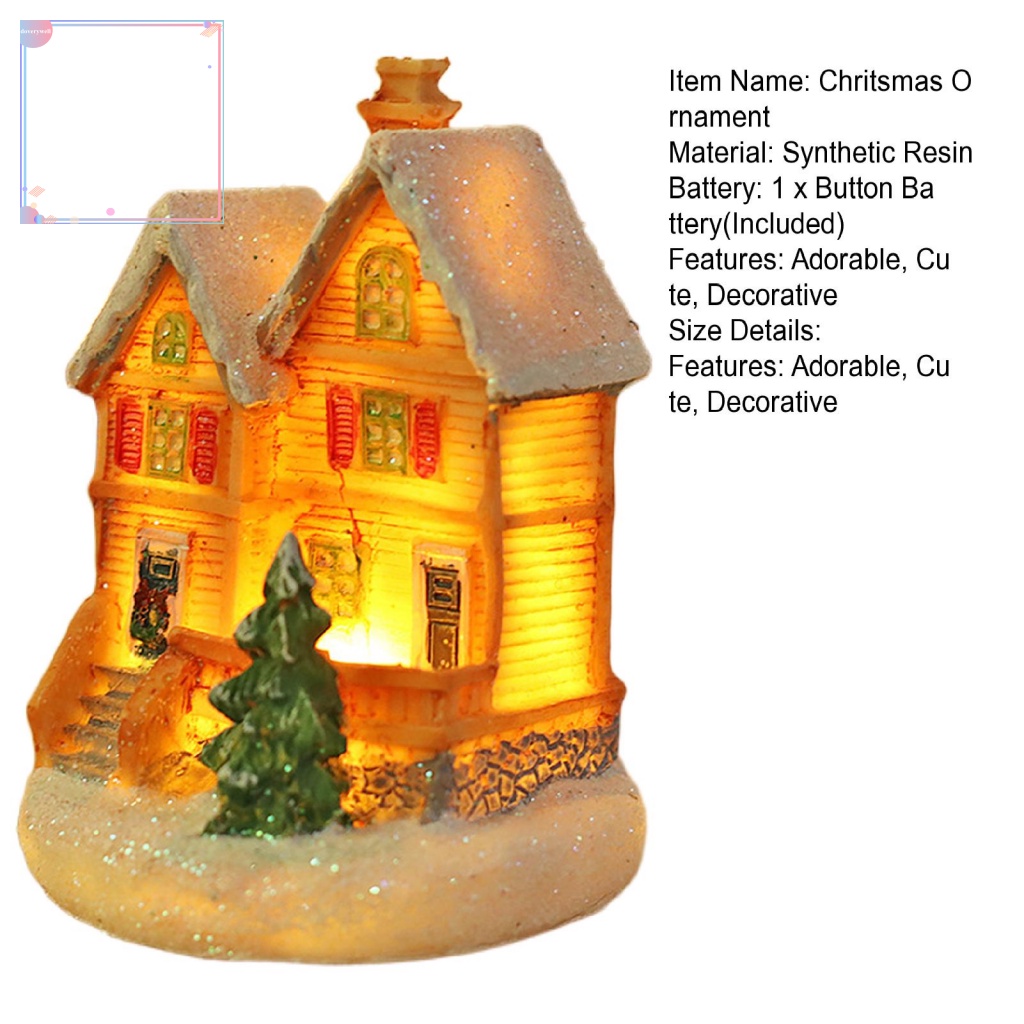 Ngôi Nhà Bằng Nhựa Phát Sáng Trang Trí Giáng Sinh