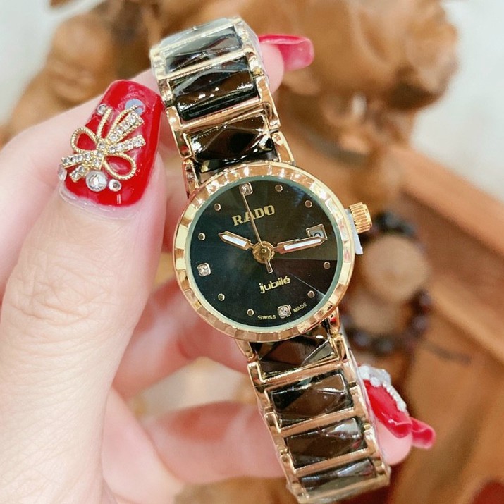 Đồng hồ Rado nữ, kính cứng chống xước, mặt đính đá tính tế - MTP STORE - mtp.dongho