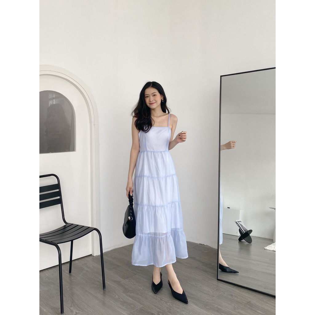 YU CHERRY | Đầm nữ hai dây nhiều tầng hai lớp Mina Cami Dress YD146