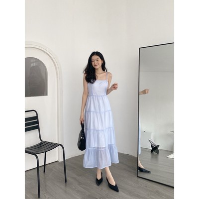 YU CHERRY | Đầm nữ hai dây nhiều tầng hai lớp Mina Cami Dress YD146