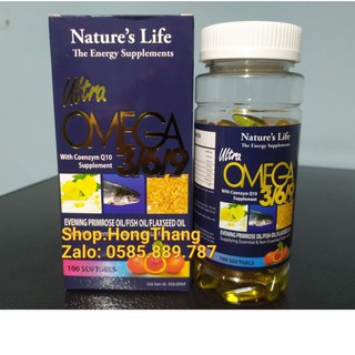 Dầu Cá Omega 3.6.9 Hộp 100 viên - Bổ Não, Tăng Cường Thị Lực, Giảm Nguy Cơ Mắc Bệnh Tim Mạch
