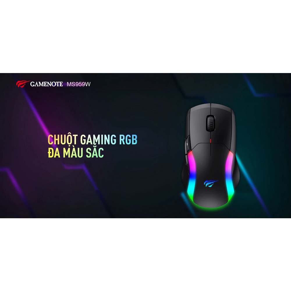 Chuột Gaming Không Dây Havit MS959W RGB - Hàng chính hãng