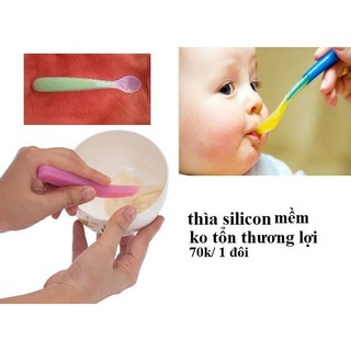 Thìa silicon báo nóng