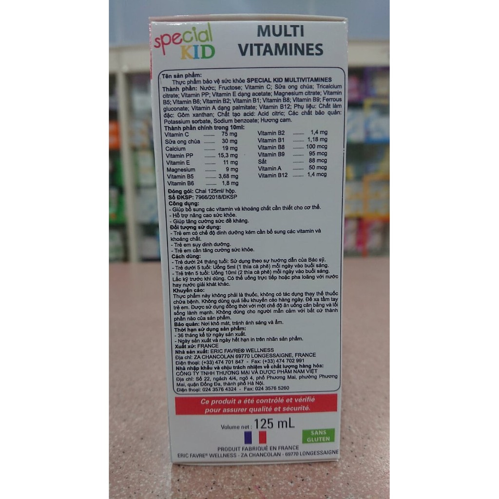 Thực phẩm bảo vệ sức khỏe SPECIAL KID MULTIVITAMINES