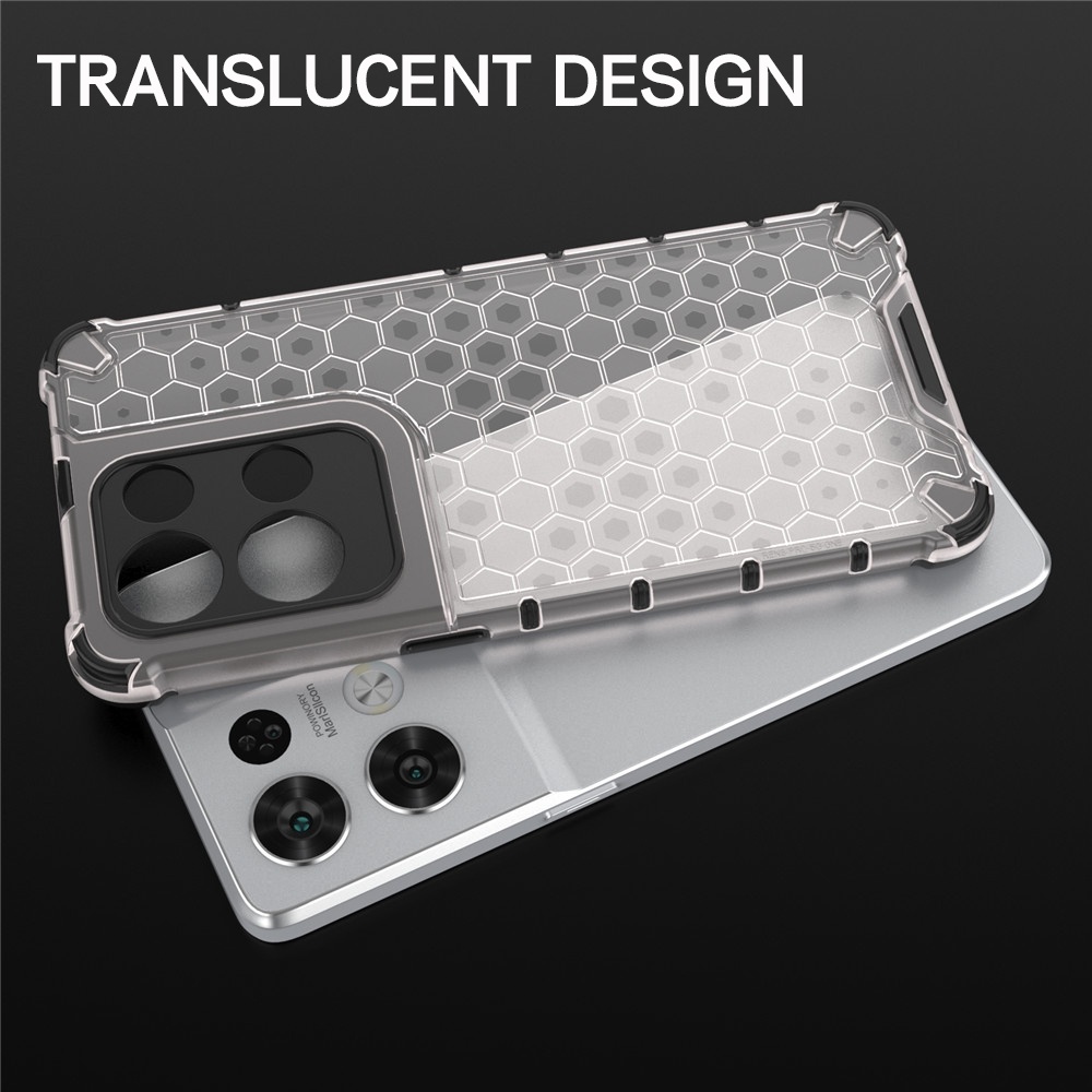 Ốp Điện Thoại Nhựa Cứng Trong Suốt Chống Sốc Họa Tiết Tổ Ong Cho OPPO Reno7 Reno6 Pro Plus SE Z