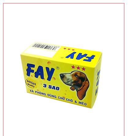 GV- Bánh Xà bông tắm chó mèo FAY 3 sao cục 100gr sạch ve bọ chét, thơm lâu hơn