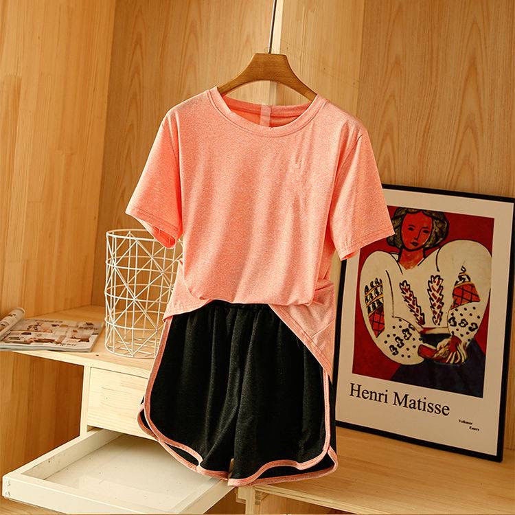 Bộ Đồ Thể Thao Tập Yoga / Chạy Bộ Nhanh Khô Thời Trang Mùa Hè Cho Nữ