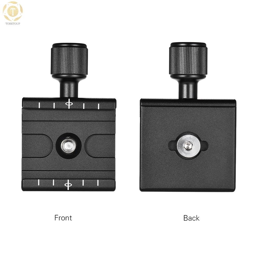 Shipped within 12 hours】 Andoer QR-50 Quick Release Plate Clamp Adapter with Built-in Bubble Level for Arca Swiss RRS Wimberley Tripod Ball Head Clamp [TO]