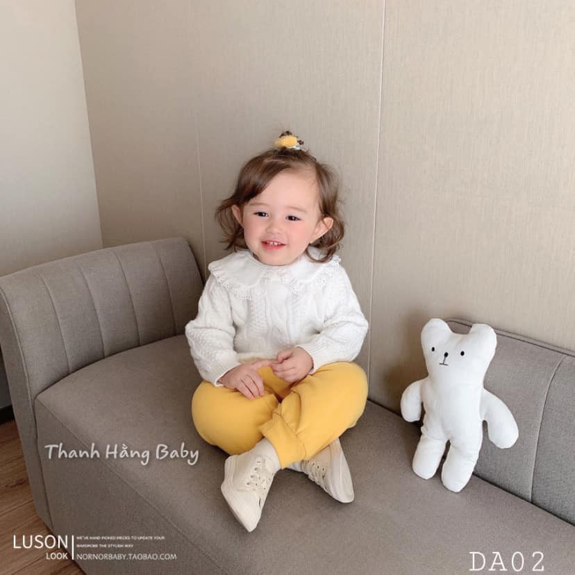 Quần Nỉ Lót Lông Siêu Ấm Cho Bé Cưng Thanh Hằng Baby Từ 7 - 17 Kg