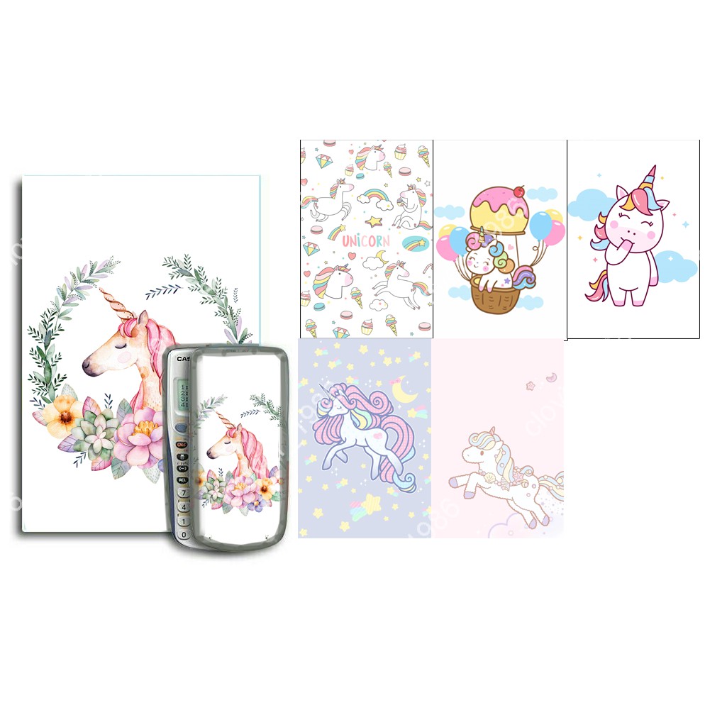 Decal dán máy tính hoppang roro jump DCMT5 mongmong ngựa thần meater ball unicorn hoạt hình cute