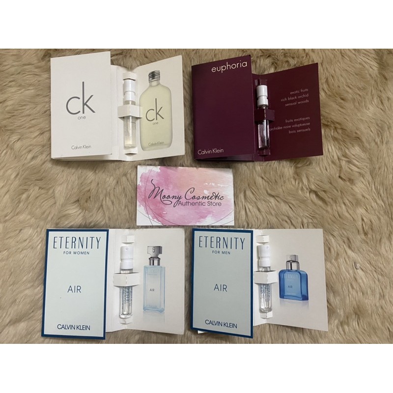 Vial mẫu thử nước hoa nam nữ Calvin Klein Ck one/Euphoria/Eternity for men/women 1.2ml pháp