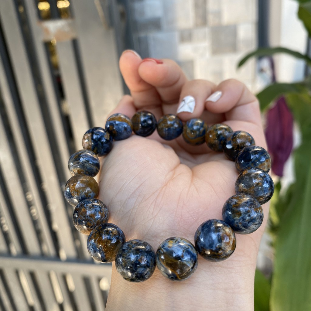 Vòng Tay xanh dương Size 12 Ly