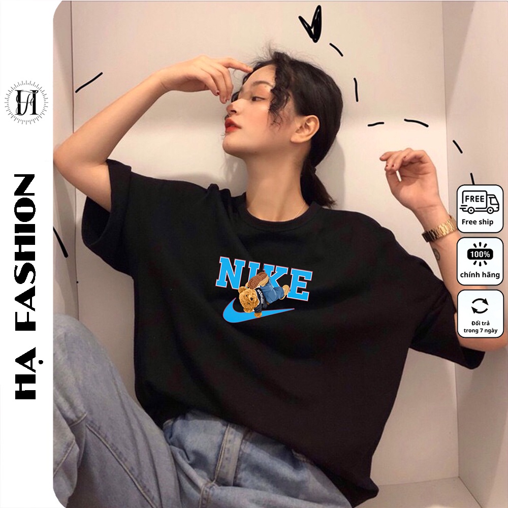 Áo thun unisex tay lỡ form rộng vải cotton cao cấp dày mịn thoáng mát phong cách trẻ trung - Hạ Fashions
