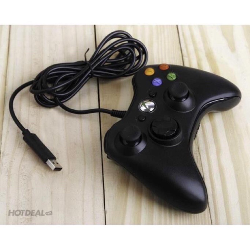 Tay cầm Chơi Game Microsoft Xbox 360 Full box Có Rung - Tay Cầm Có Dây Dùng Cho PC, Laptop