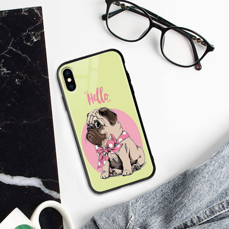 Ốp Cao Cấp Hình Chó Pug BRUH CASE 6/6S/6Plus/6S/Plus/7/8/7Plus/8Plus/X/Xsmax/11/Promax/Xr