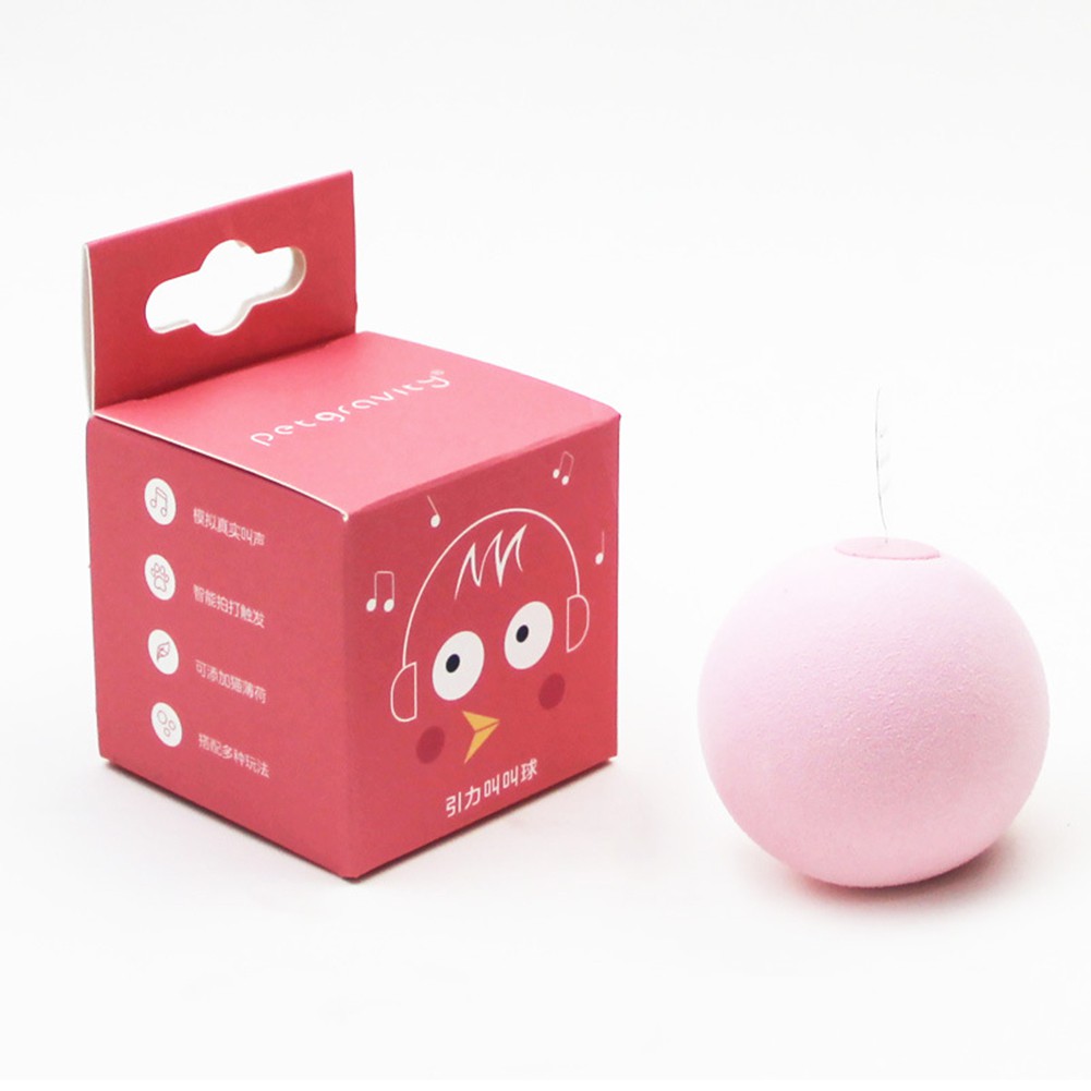 Đồ chơi quả bóng lăn tự động thú vị cho mèo cưng