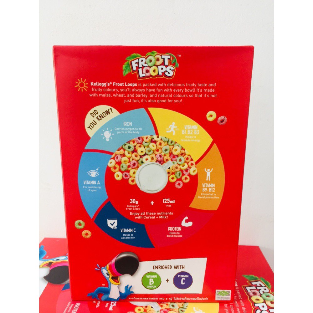 Ngũ cốc ăn sáng Kellogg's Froot Loops 160g | BigBuy360 - bigbuy360.vn