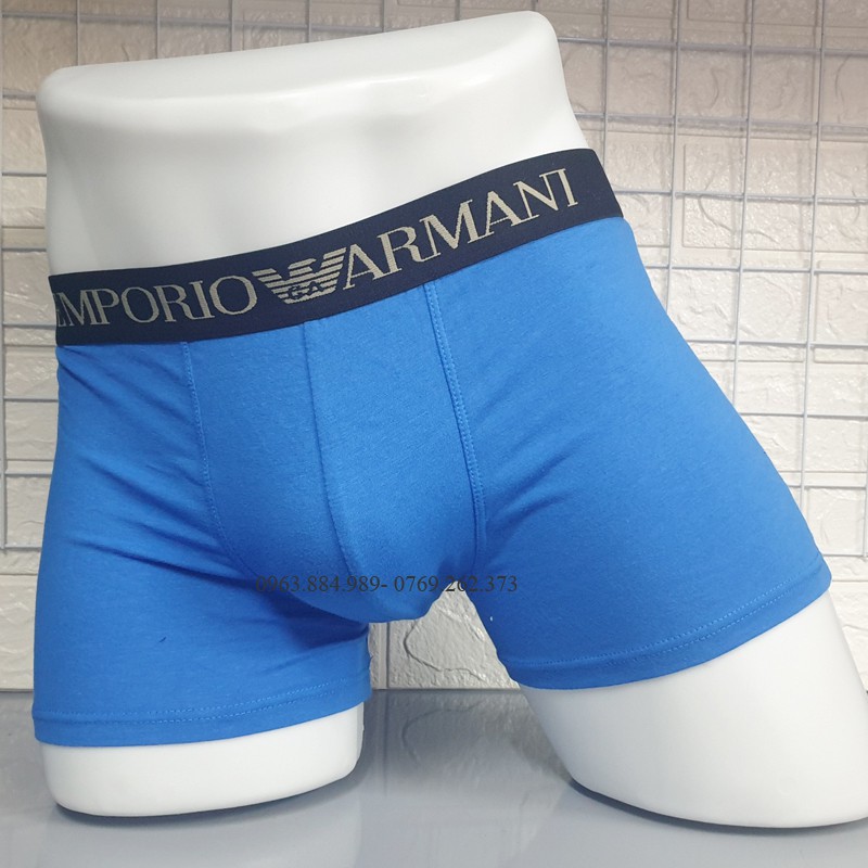 Hộp 5 quần boxer nam E.01 dáng sịp đùi cạp cap, dệt chất cotton, các màu khác nhau- Ảnh, video shop làm