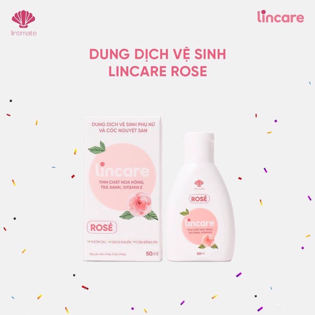 Dung dịch vệ sinh phụ nữ Lincare ice và Lincare Rose của Lintimate