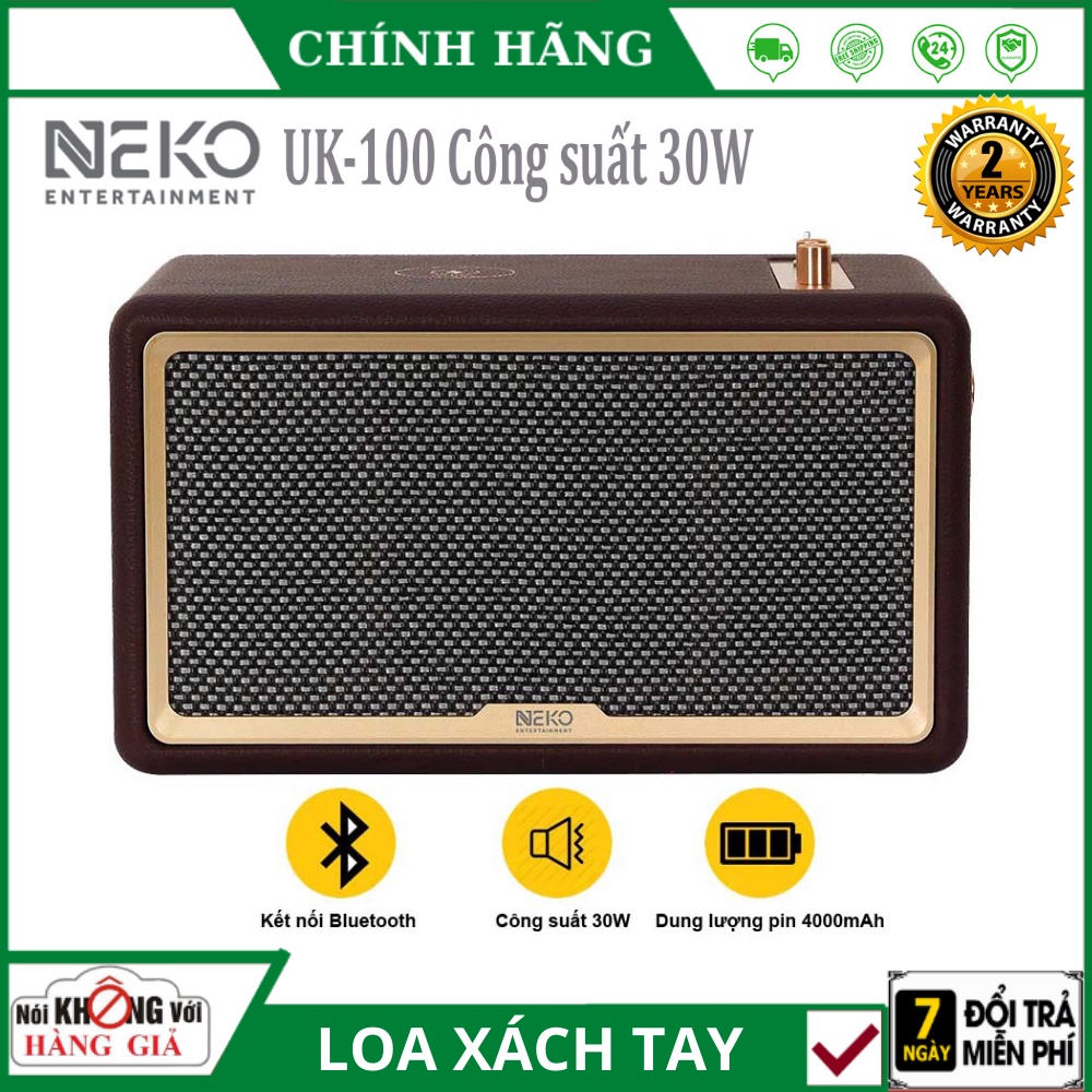 Loa Bluetooth Neko UK100  FREESHIP  Công Suất 30W - Bảo Hành 24 Tháng