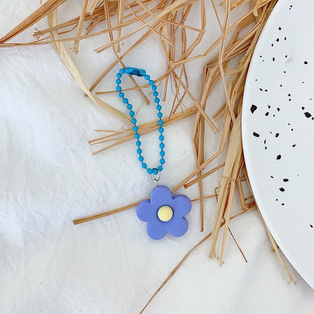 Dây Buộc Tóc Gắn Móc Khóa Hình Hoa Dễ Thương Jp5