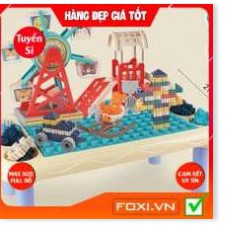 Đồ chơi bàn Lego vòng xoay khổng lồ-Trò chơi giải trí-tăng tư duy logic-montessori-học tập hiệu quả