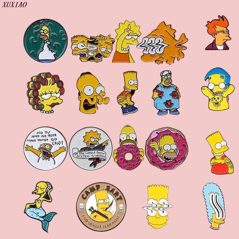 Ghim Cài Áo Hình Hoạt Hình Đáng Yêu 28 Kiểu Dáng