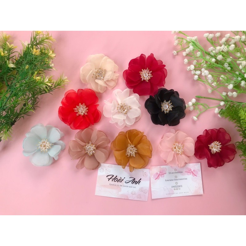 HOA CÀI ÁO ĐÍNH ĐÁ SANG TRỌNG, QUÝ PHÁI (PHỤ KIỆN XINH ĐẸP) - HOA CÀI ÁO