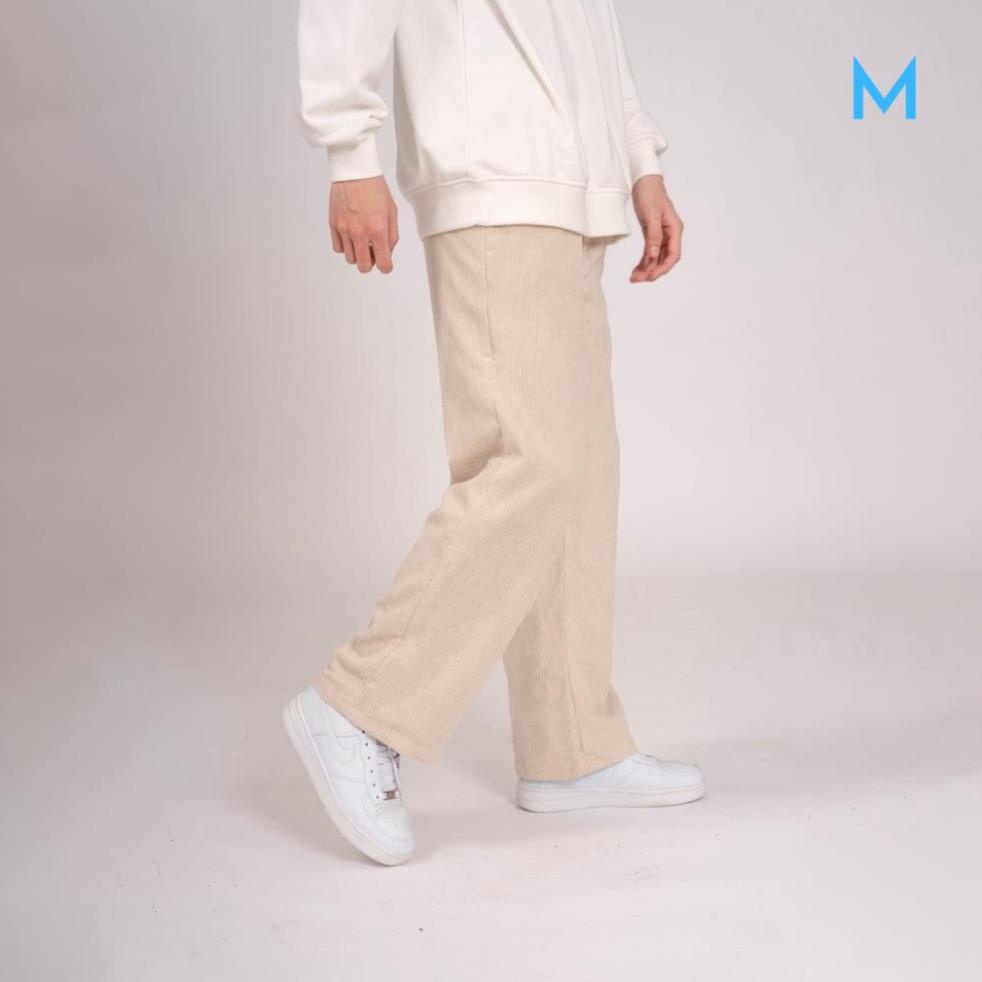 Quần ống rộng nhung tăm N7 basic pants suông nam nữ local brand A7