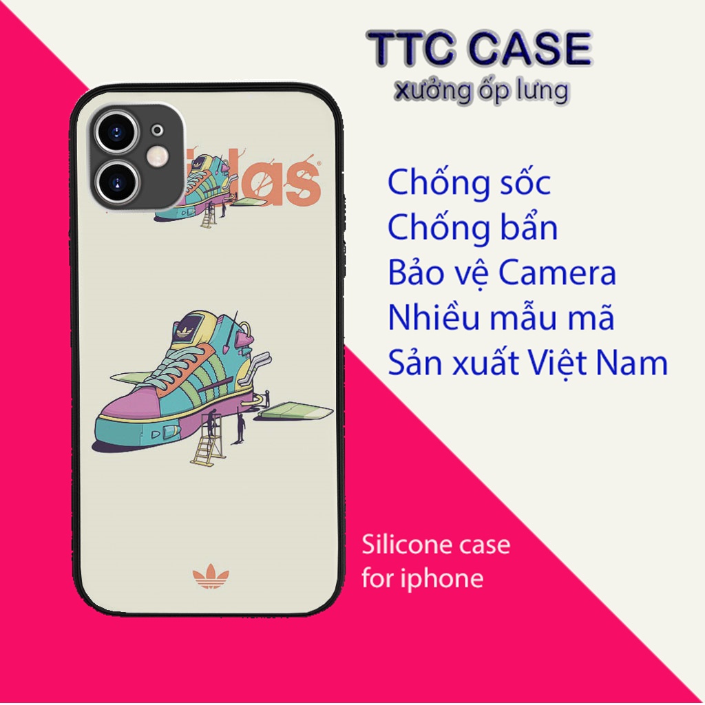 Ốp lưng ốp đt iphone ADIDAS sticker Siêu Xinh đủ 3 màu cho iphone TTC CASE ADIPOD00210