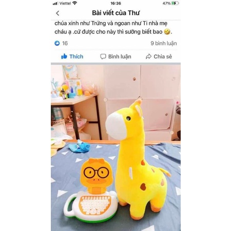 Đồ chơi hươu bông cao cấp abbot cao 50cm