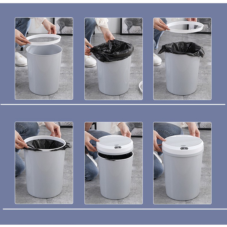 Thùng rác cảm ứng thông minh DustBin ( Plus ) 12 Lít -3 Chế độ ( Tự động - Thủ công )