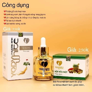 [FREESHIP] COMBO Serum thảo dược tái tạo da Yody White Phương Anh tái tạo da không sưng đỏ làm sạch mụn nám tàn nhang