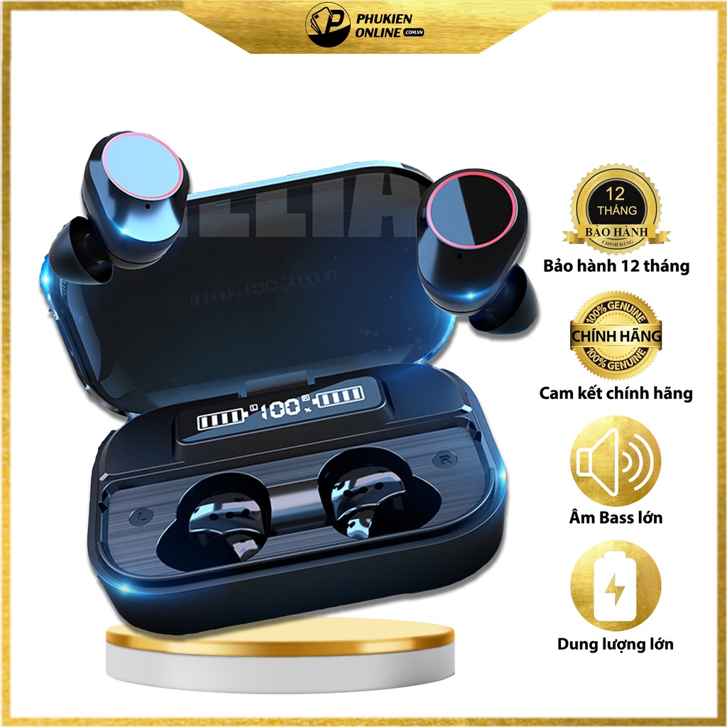 Tai nghe không dây Bluetooth kiêm Pin sạc dự phòng 2000mAh FLOVEME G05 TWS - Kết nối nhanh - Mic đàm thoại siêu nhạy