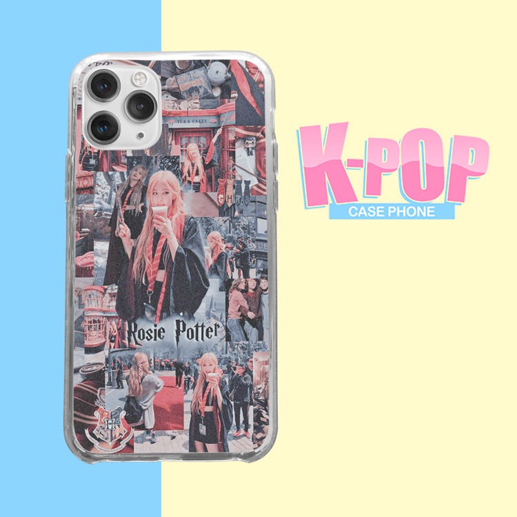 Ốp trong suốt Blackpink Rosie Potter cho Iphone 5 6 7 8 Plus 11 12 Pro Max X Xr BLUROS0114