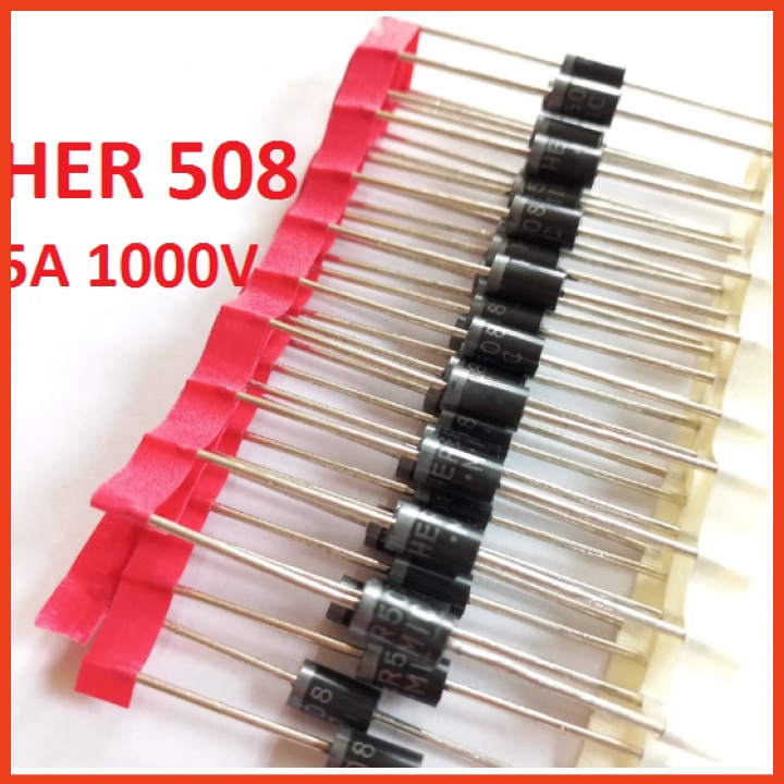 Diode Xung HER508 5A 1000V loại dây (hàng ZIN)