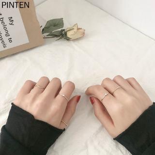 Nhật Bản Thiết Kế Hàn Quốc Tay Trang Sức Sóng Zircon Nhẫn Nữ Hàng Ngày Phù Hợp Với Tất Cả Trận Đấu Bộ Chỉ Số Ngón Tay Sinh Viên Chung Nhẫn Hợp Thời Trang