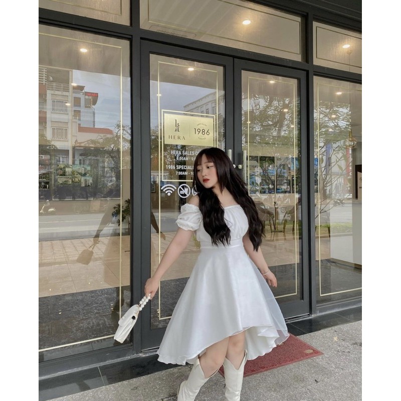 (CLIP THẬT) Đầm babydoll ulzzang đầm dáng xòe voan phồng FIO | BigBuy360 - bigbuy360.vn