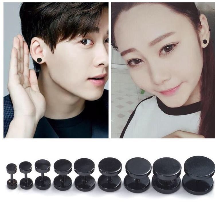 Bông tai thép titan cá tính cho cả  nam và nữ siêu đẹp