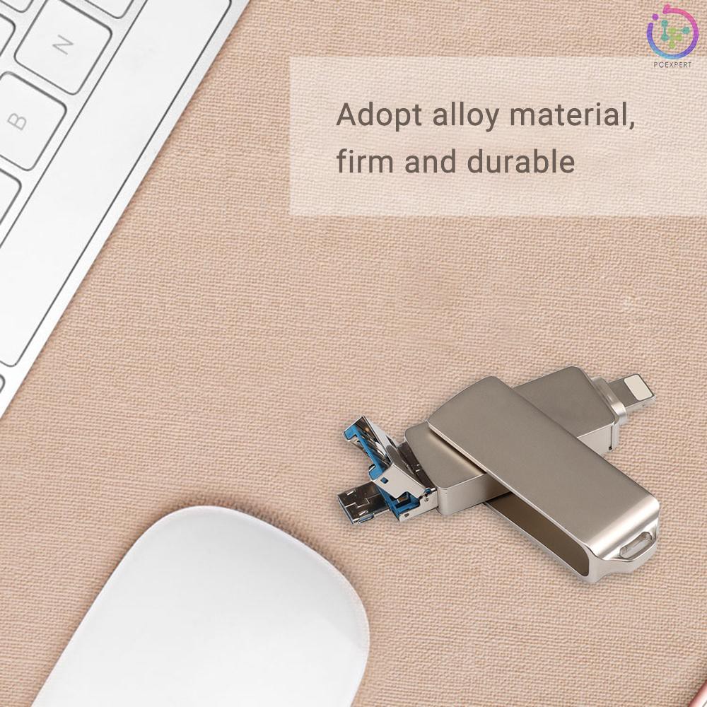 Usb 3 Trong 1 Lightning / Micro Usb / Usb 2.0 Cho Iphone Ipad Mini 16gb 32gb 64gb 128gb