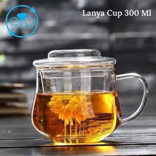 Cốc Lọc Trà / Ly Kèm Lõi Lọc Trà Thuỷ Tinh Chịu Nhiệt Lanya Cup 300 ML