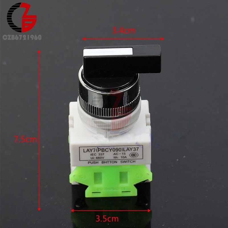 LAY7-20X/3 Rotary Switch 3 Position 3P Selector Knob Switch Power Ignition | BigBuy360 - bigbuy360.vn