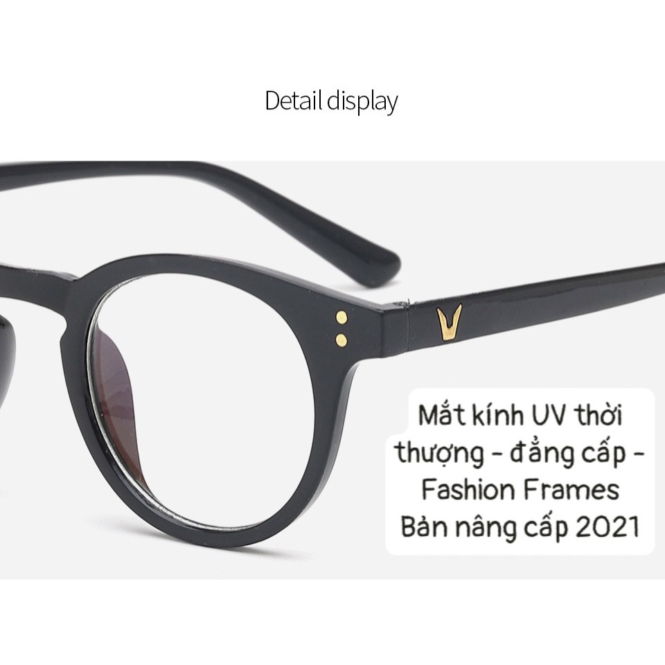 [NEW] MẮT KÍNH GIẢ CẬN CHỐNG UV CHỮ V NAM NỮ BẢN NÂNG CẤP 2021