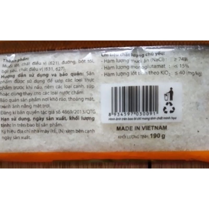 Bột canh i-ốt Hải Châu gói 190g