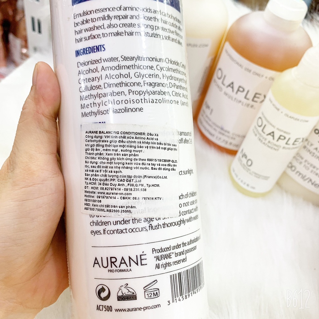 Dầu Xả Phục Hồi Aurane Protein Moisturizing 750ML