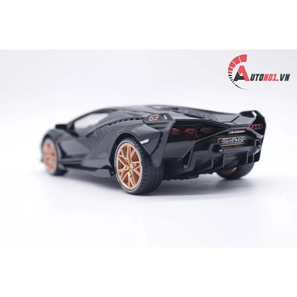 MÔ HÌNH XE LAMBORGHINI SIAN FKP 37 BLACK 1:22 JIAYE 7556