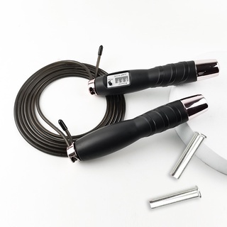Dây nhảy thể lực đàn hồi kèm tạ đếm số , hỗ trợ luyện tập thể dục, thể thao tiện lợi tại nhà