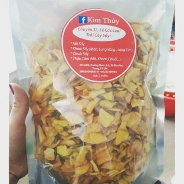 KÈM QUÀ - 2Kg Trái Cây Sấy Hàng Vụn Thơm Giòn ( mỗi túi 500g )